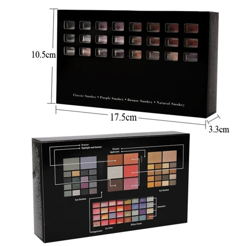 Colours Pearlescent fine Glitter Eyeshadow Palette