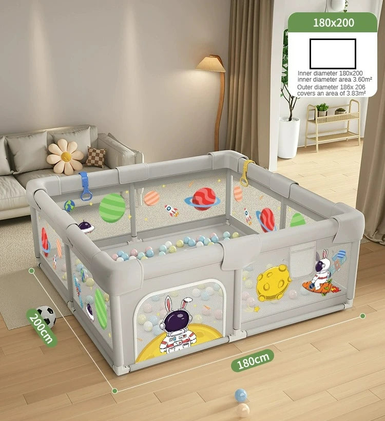 Baby Play Playpen Washable Baby Guardrail Indoor Children's Household Crawling Protective Mat Sponge To Prevent Bumps