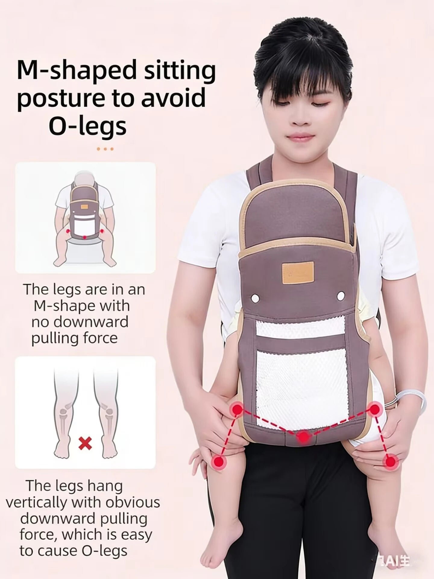 Baby Carrier Three-in-one Baby Carrier Ergonomic Kangaroo Infant Kid Sling  Back Front Facing Backpack Wrap Baby Bag 0-36 Months