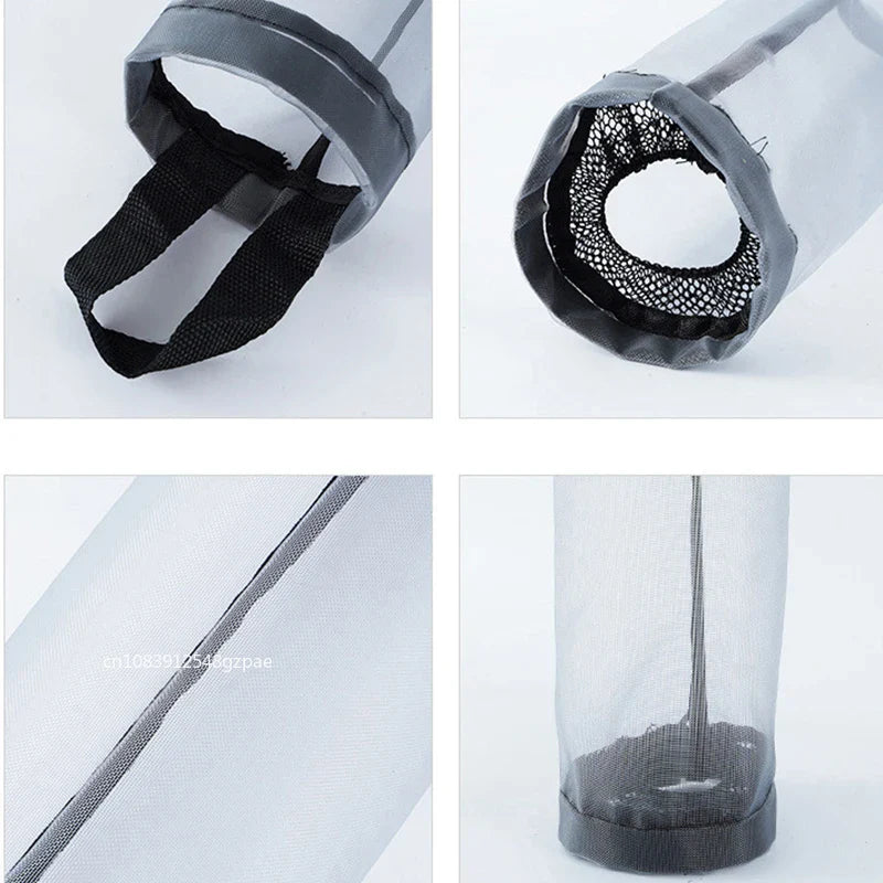 Hanging Plastic Bag Dispenser, Wall-Mounted Kitchen Storage Organiser