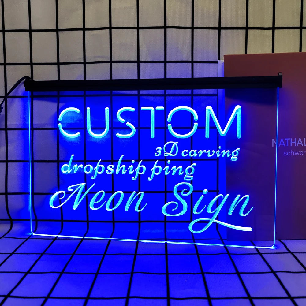 Custom LED 3D Carving Neon Sign
