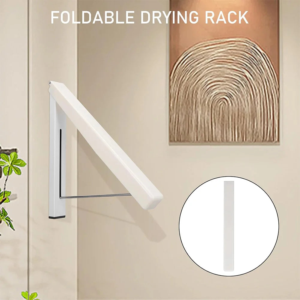 Folding Clothes Hanger Wall Mounted Clothes Hanger High Load Capacity Clothes Storage Hanging Rack Metal for Indoor Outdoor Use