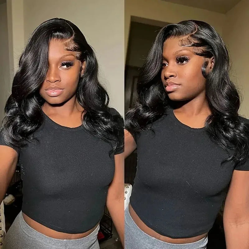 Body Wave Short Bob Human Hair Wigs 13X6 HD Lace Frontal Wig Brazilian Wavys Lace Front Wig Human Hair For Women Pre Plucked