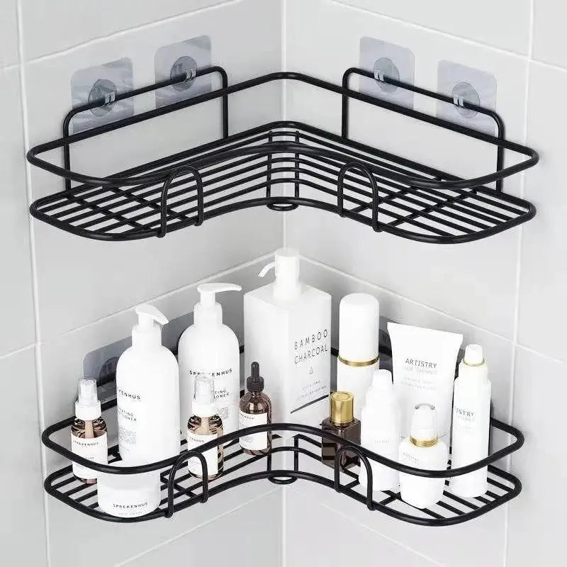 Bathroom Metal Shelves No-Drill Bathroom Organiser Cleaning Supplies Organiser Kitchen Supplies Storage Bathroom Accessories