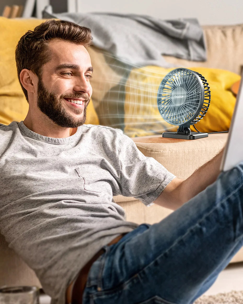 GAIATOP Mini USB Desktop Portable Fan