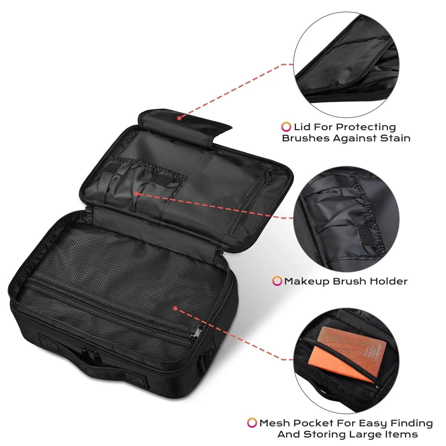 Large Capacity Travel Makeup Case