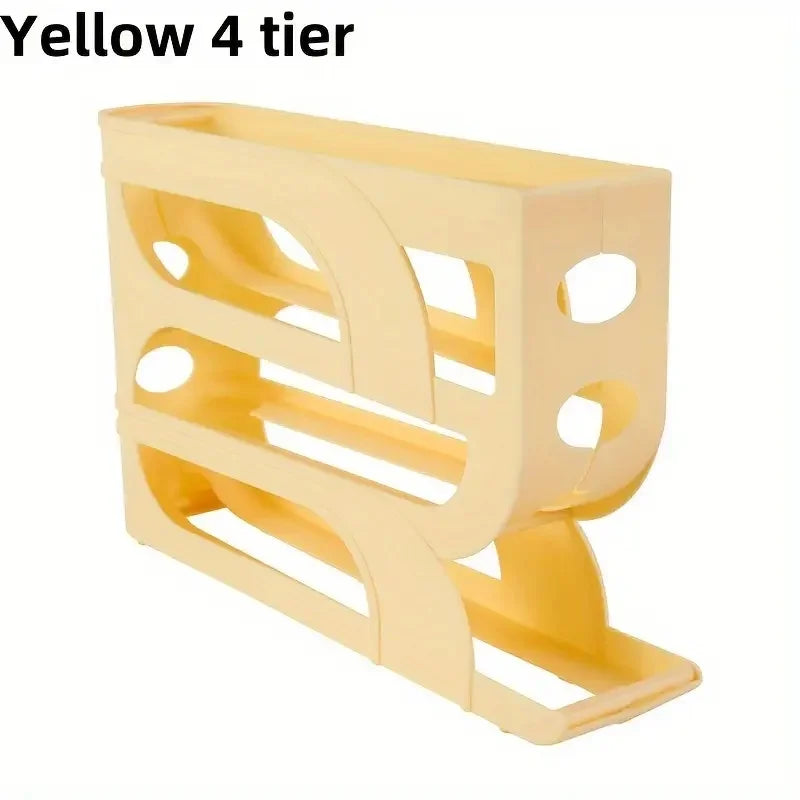 Automatic Egg Dispenser Rolling Egg Tray Organizer, Space Saving Refrigerator Egg Roller,Holds 20/30 Eggs Simultaneously