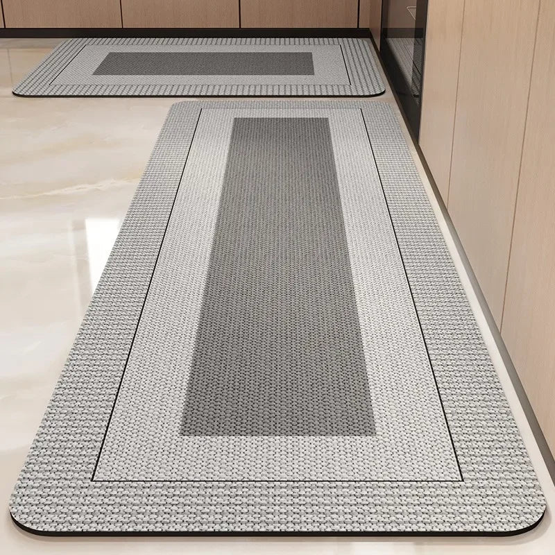 Kitchen Rug Super Absorbent Kitchen Mat for Floor Non-slip Rugs Bathroom Mat Washable Kitchen Carpet