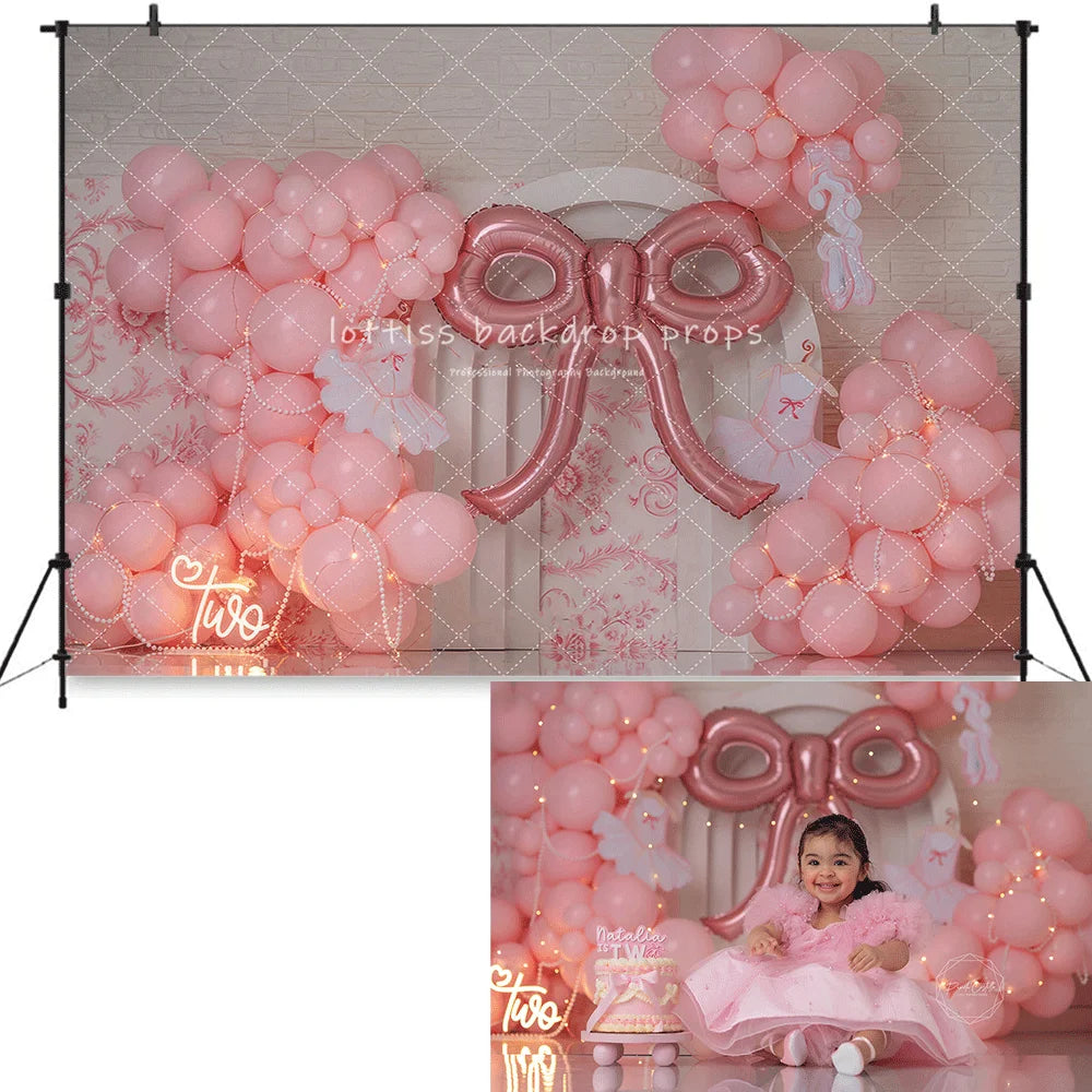 1st Birthday Cake Smash Backdrops Kids Baby Photography Child Photocall Fairy Balloons Wild One Garden Cute Bow Theme Background