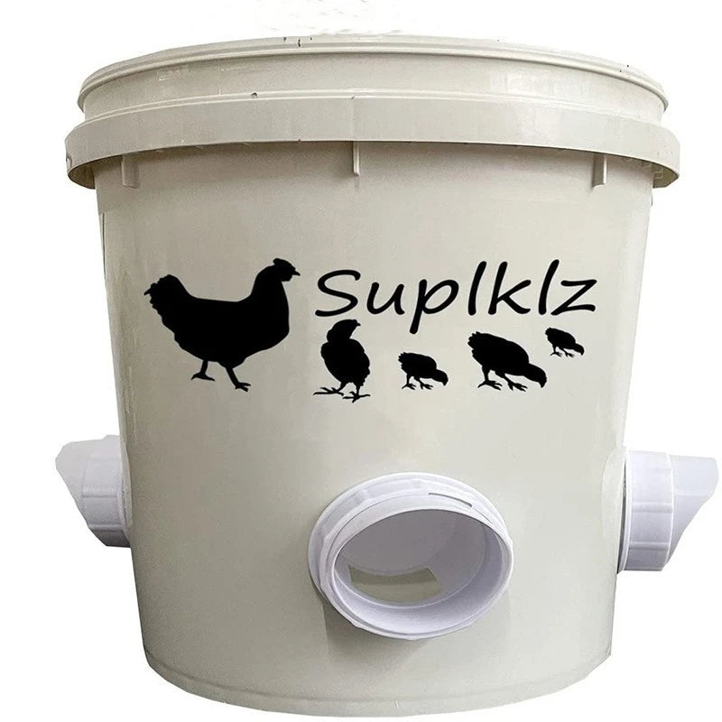 Automatic Poultry Waterer & Feeder – DIY Rainproof Feeding Kit for Chickens & Ducks