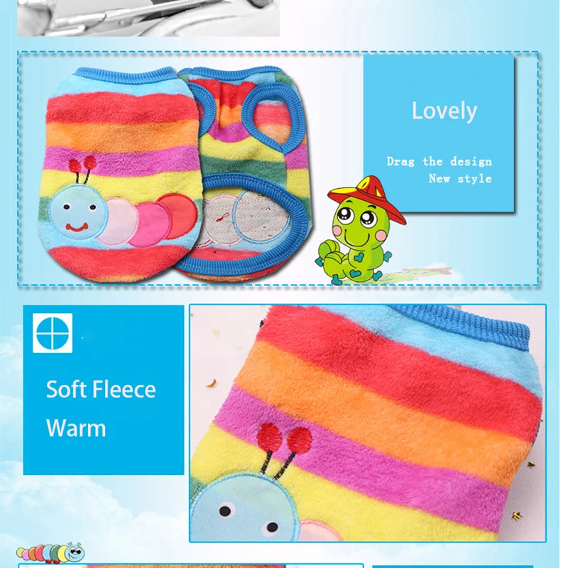 Cute Fleece Dog Winter Coat