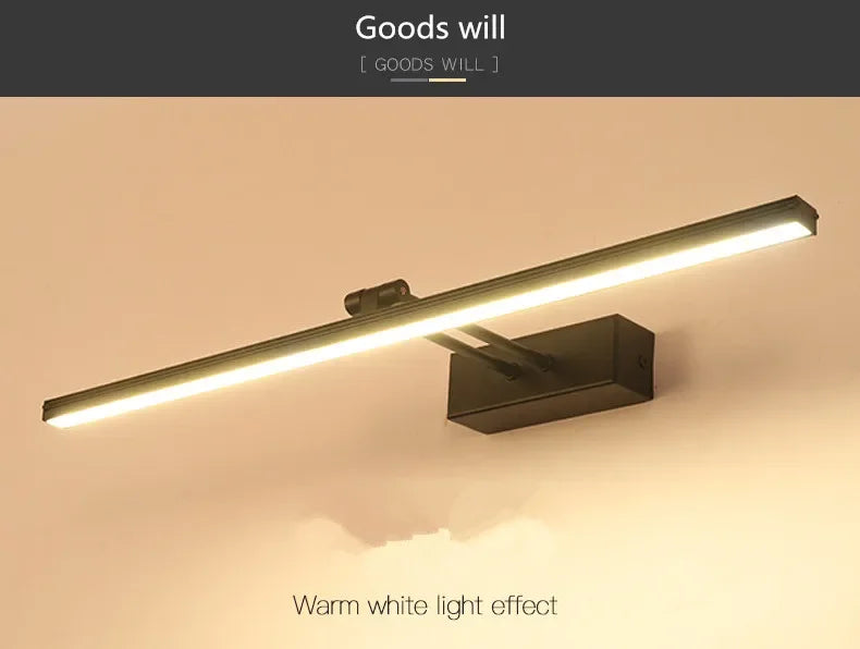 Bath mirrors bathroom vanity waterproof led light mirror lamp for makeup mirrors with lights Led Mirror Light Wall Sconces