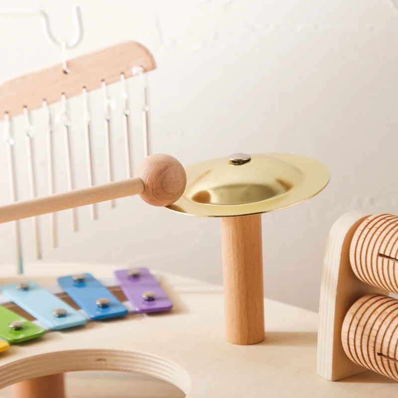 Baby Educational Wooden Aeolian Bells – Montessori Musical Toy Xylophone for Newborns and Toddlers