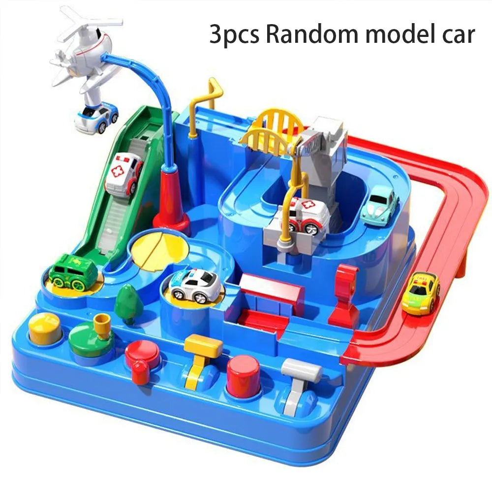 Large Car Track Adventure Toy – Educational and Interactive Brain-Teaser Game for Kids