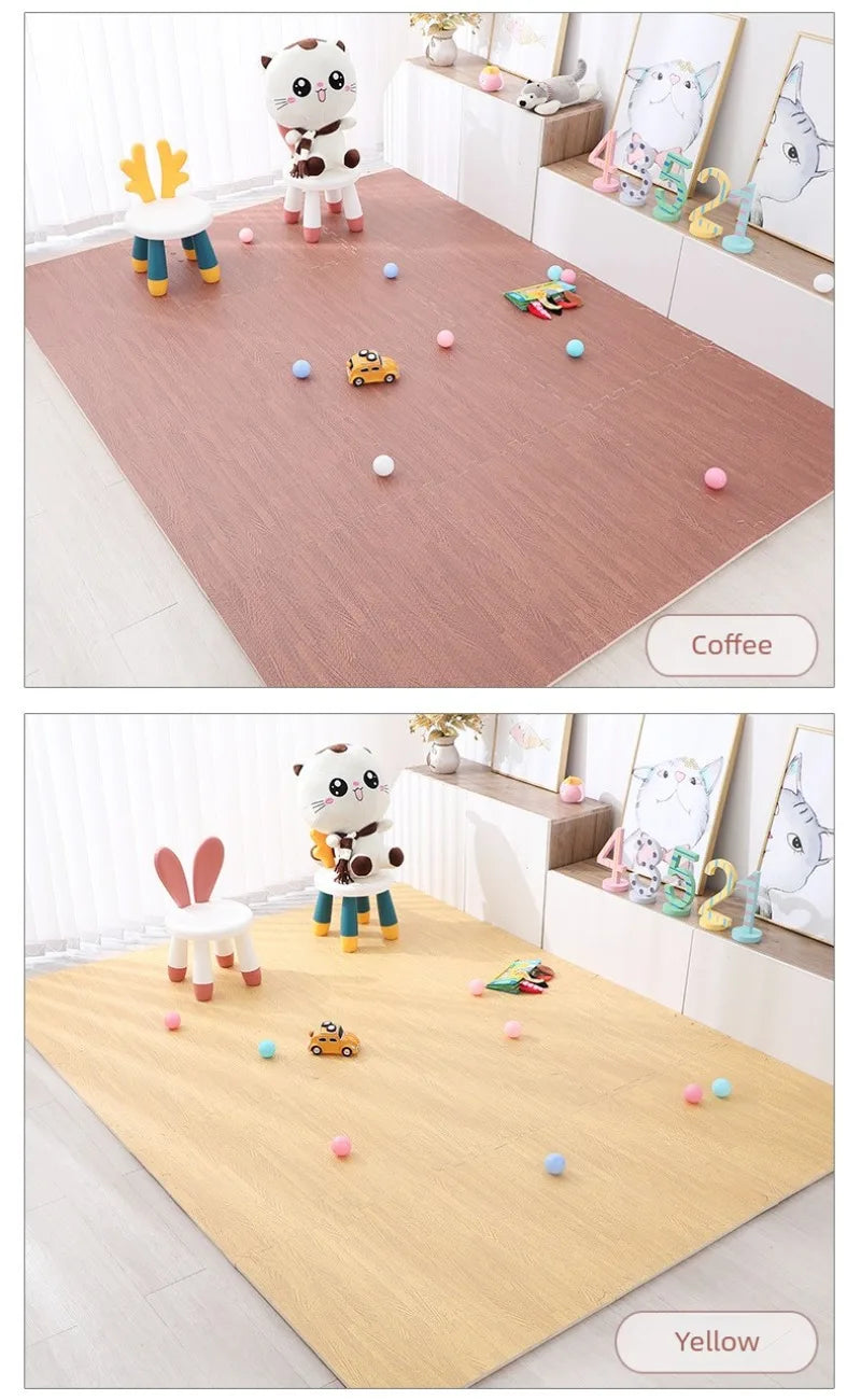 Baby Play Mat EVA Foam Puzzle Mat Kids Crawling Mat 30x30cm Floor Rug Splicing Tatami Pad Nursery Gym Activity Room Soft Carpets