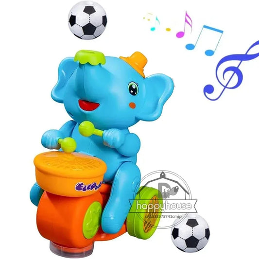 Musical Walking Elephant Drummer Toy