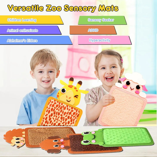 Sensory Tactile Mat Developmental Education Toy Montessori Busy Board Life Skills Fine Motor Learning Activities Toys for Kids