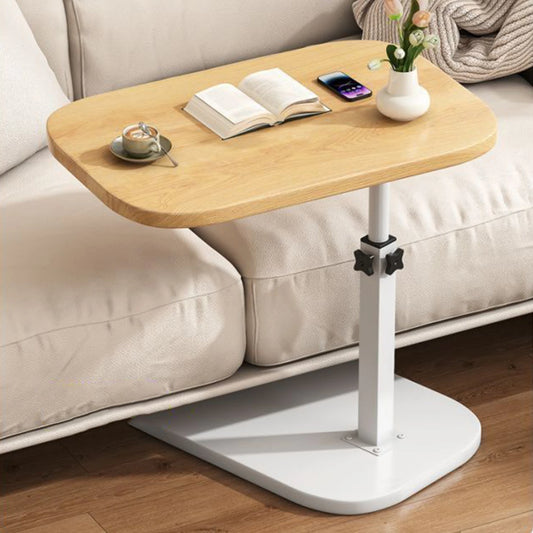 C Shaped Side Table Portable Corner Table 360°Swivel & Flip Top C Shaped End Table for Couch Laptop Stand Coffee Drink Table