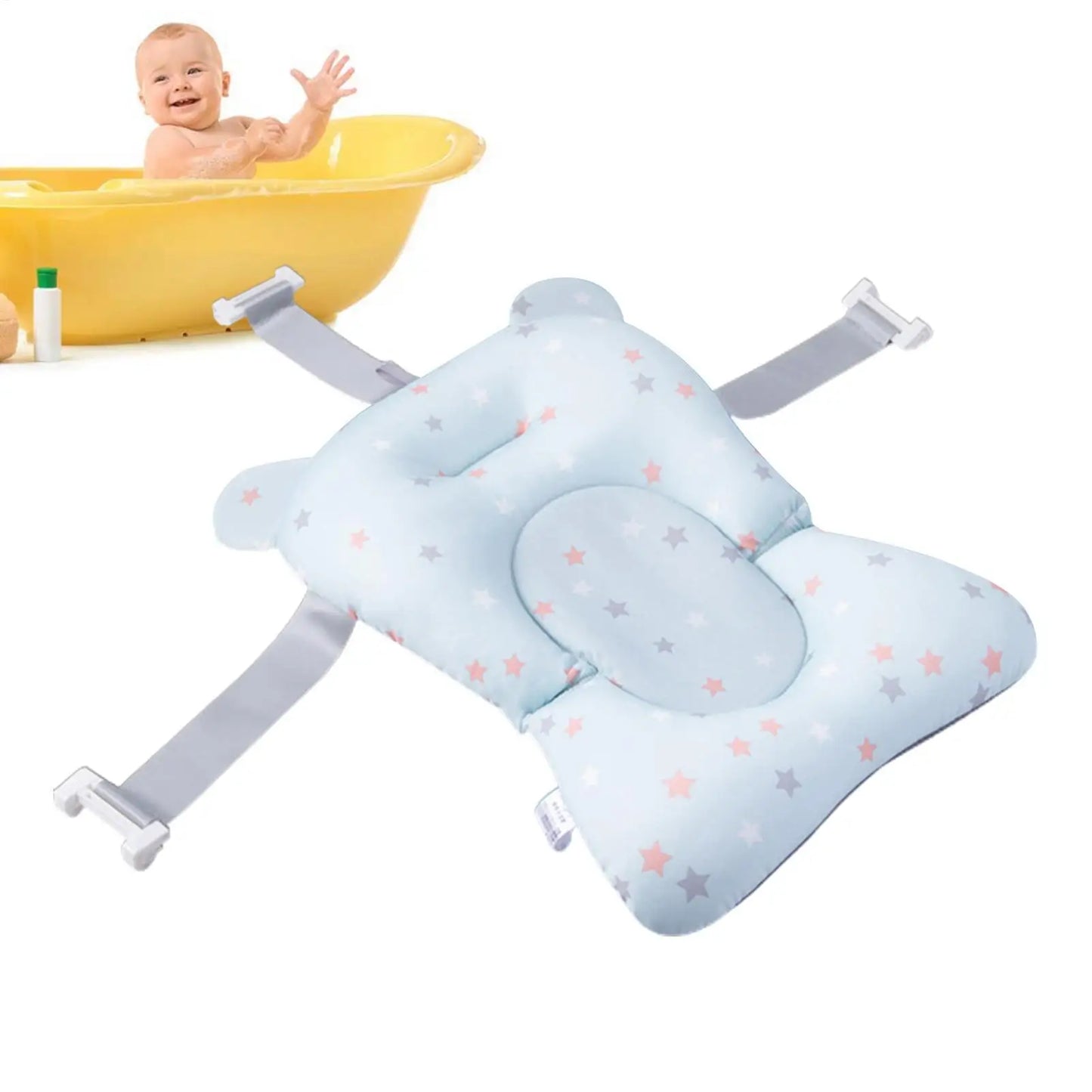 Baby Bath Tub Shower Cushion Newborns Support universal Portable quick-dry Foldable Baby mat Floating Pad Ajustable Bathtub Pad