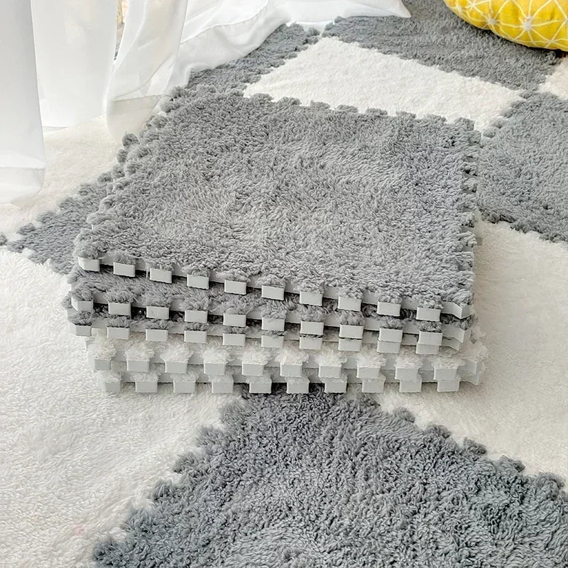 1-20 Pcs Padded Carpet for Baby Carpet Eva Foam Puzzle Carpet Soft Plush Children's Mat in Children's Room Keep Warm Playmat