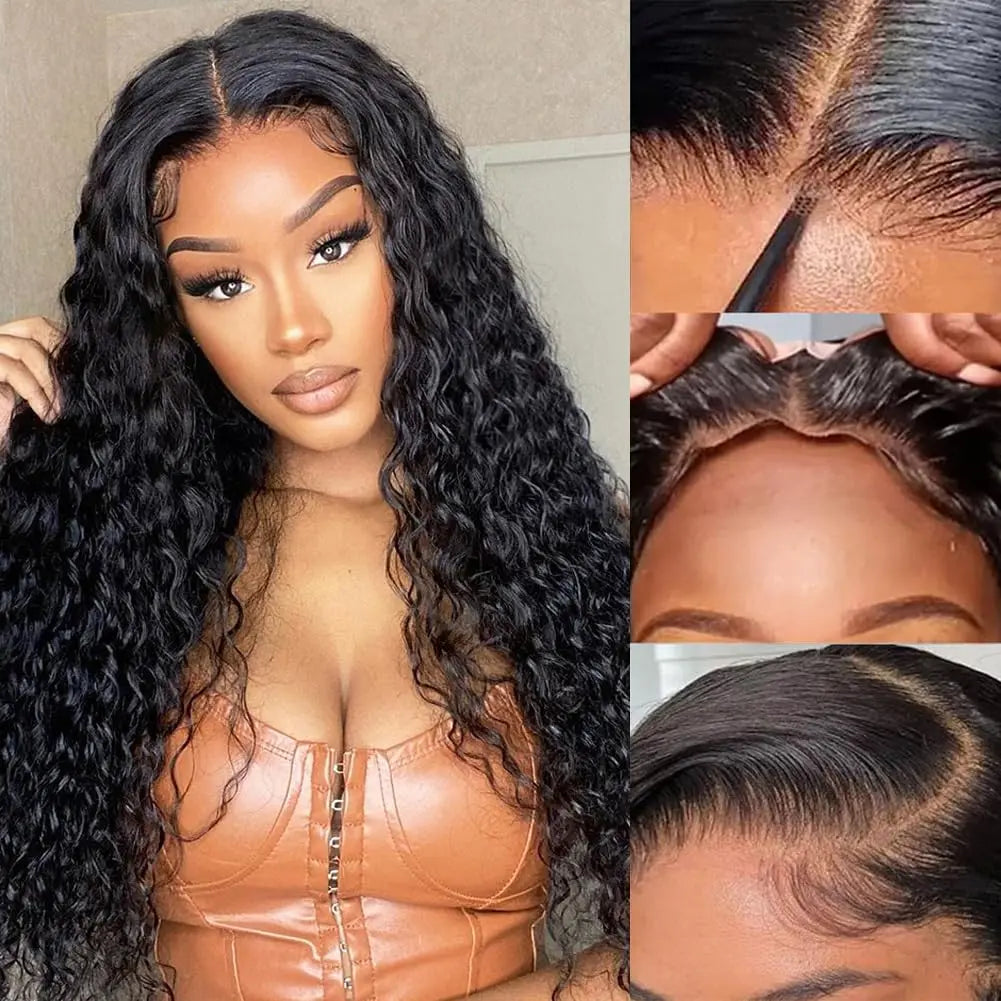 30 40 Inch Loose Deep Wave Lace Frontal Wig 13x6 Hd Curly Human Hair Lace Front Wigs For Women 13x4 360 Water Wave Pre Plucked