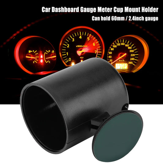 60mm/2.4inch Car Dashboard Gauge Meter Cup Swivel Pod Mount Holder