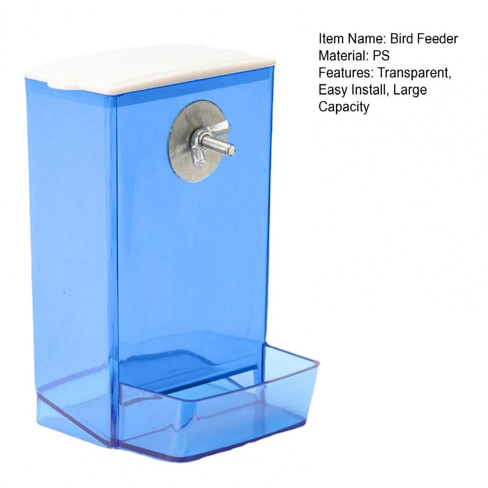 Automatic Bird Feeder & Waterer – Dustproof Lid Food Dispenser for Parrots, Budgies, Cockatiels, and Conures