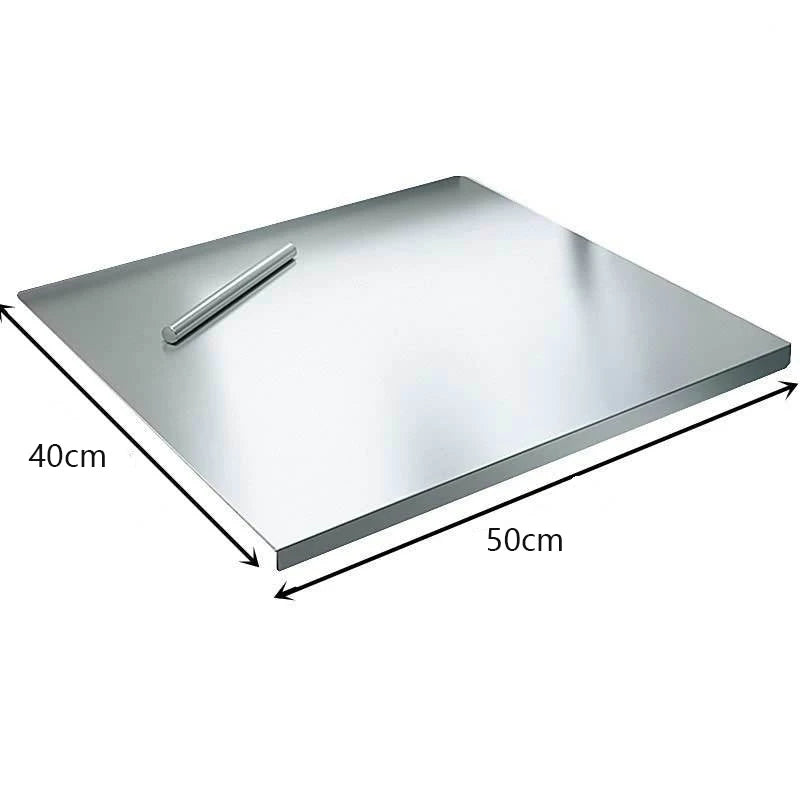 304 Stainless Steel Cutting Board Food Grade Chopping Boards Heavy Duty Kitchen Boards Anti-Slip Mat for Meat Vegetables Bread