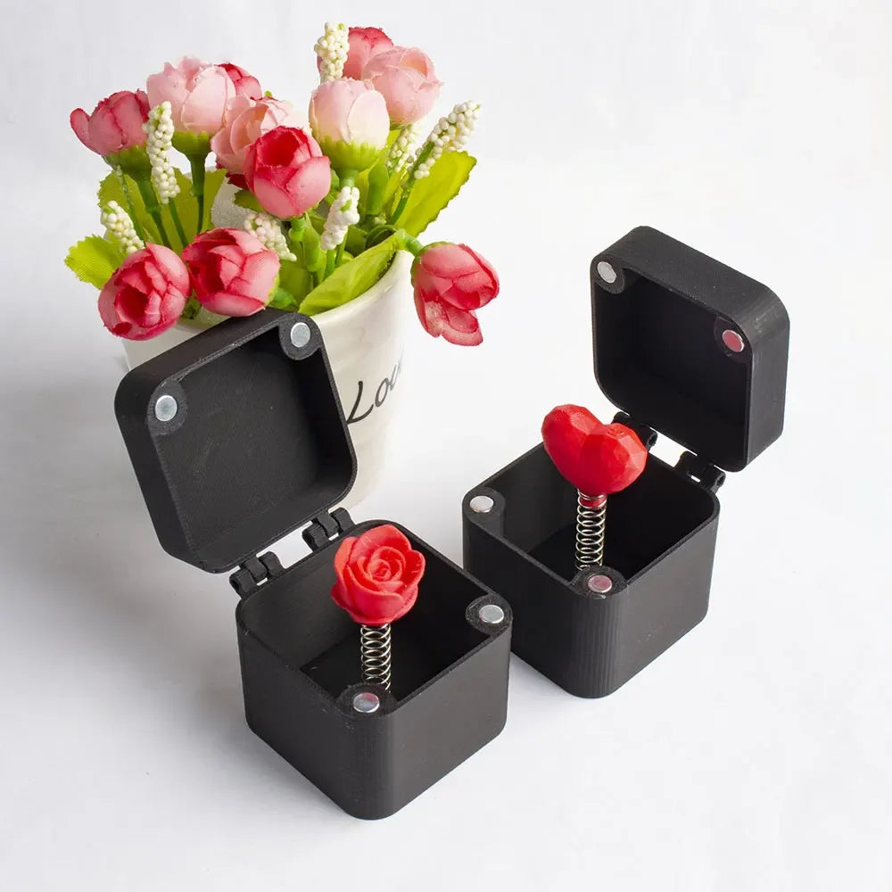 Love Rose Surprise Gift Boxs Fun Prank Gift Offices Desk Home Decor Valentine's Day  Gift Decoration Toys