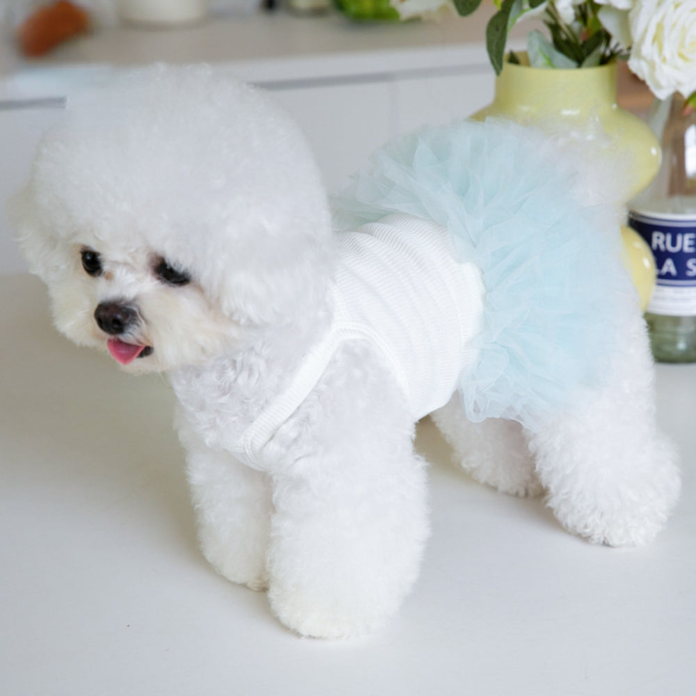 Pet Mesh Puffy Tutu Skirt – Layered Skirt for Small Dogs, Teddy Dogs, and Puppies