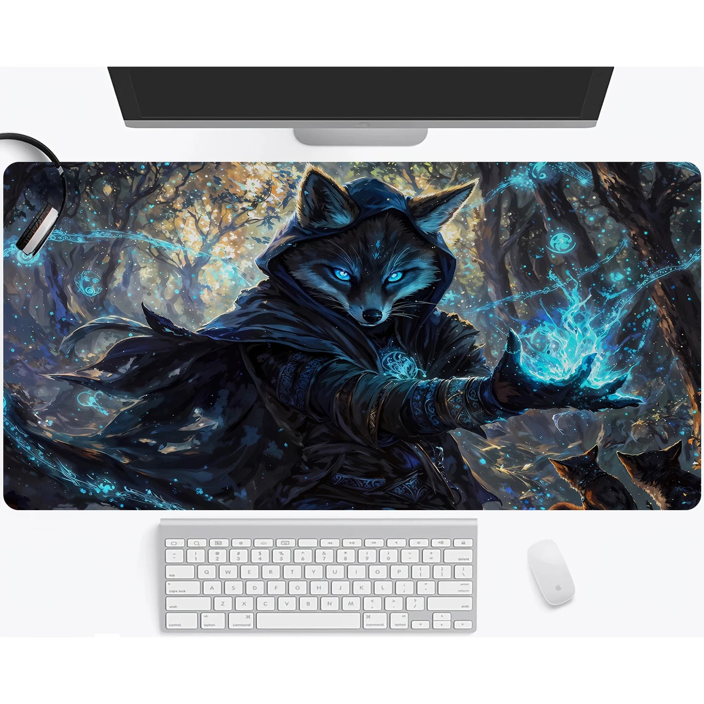Magic playmat gathering gaming mats Frog Wizard theme anime desk mat Desk accessories 35X60cm mouse mat Raccoon tapete magic mtg