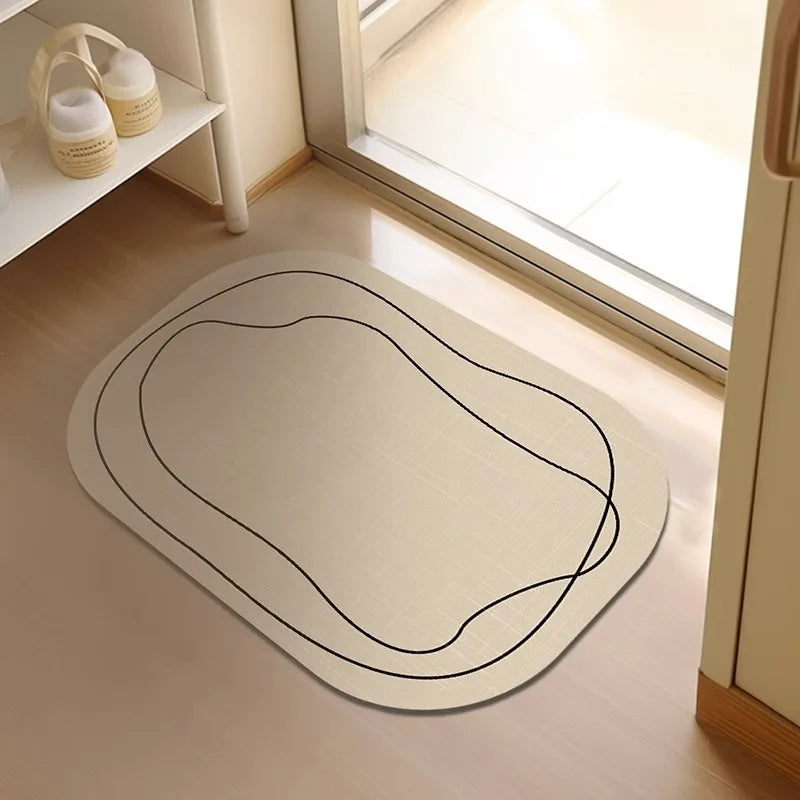Bathroom Carpet Mat Bathroom Modern Diatomaceous Earth Bath Mat Soft and Comfortable Suitable for The Bathroom Floor  Mat