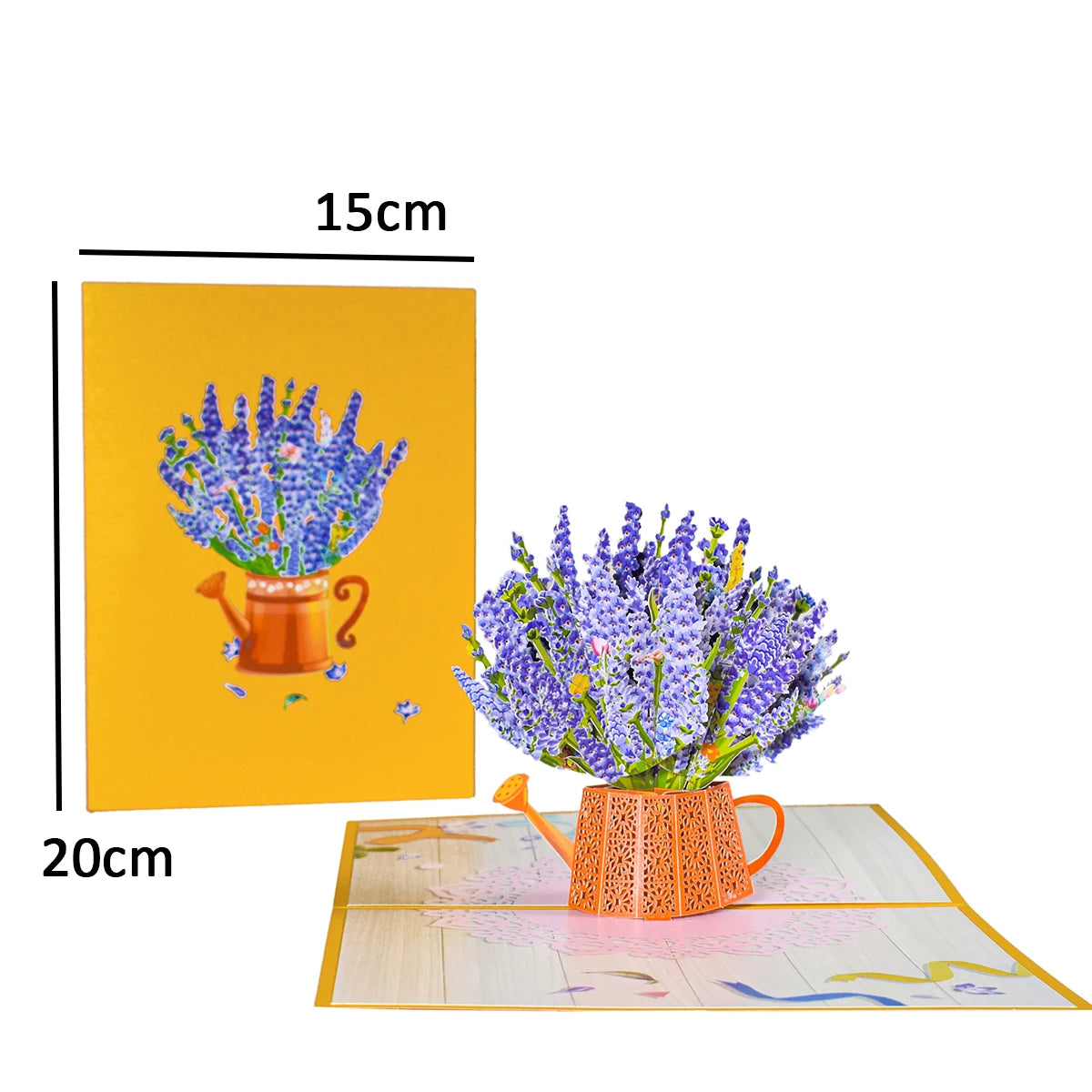 Pop-Up Flower Card Flora 3D Greeting Card for Birthday Mothers Father's Day Graduation Wedding Anniversary Get Well Sympathy