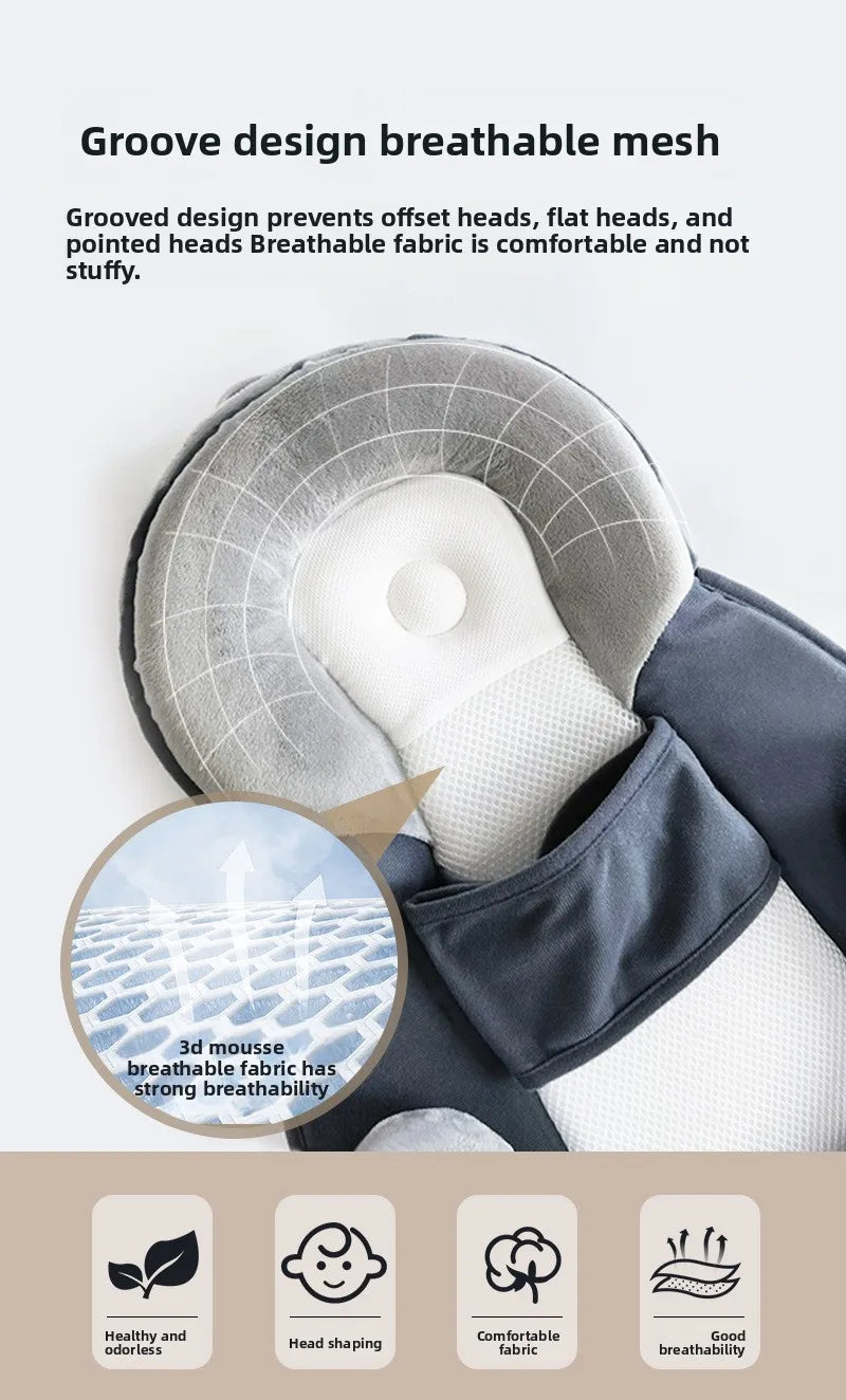 Baby Ramp Pillow, Seat Cushion, Wedge Pillow, Anti-Reflux Support, Newborn Nursing Pillow, Infant Anti-Spit-Up Pillow