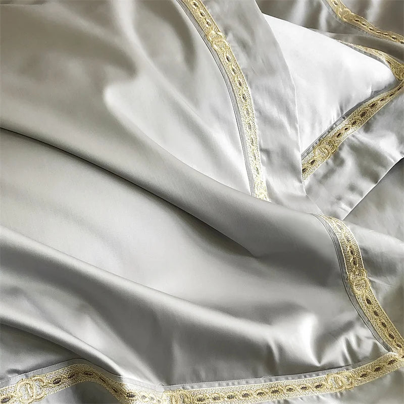 Egyptian Cotton Luxury Embroidert Bedding Set