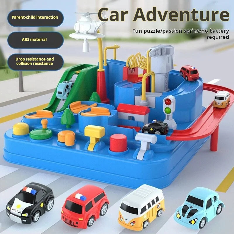 Large Car Track Adventure Toy – Educational and Interactive Brain-Teaser Game for Kids