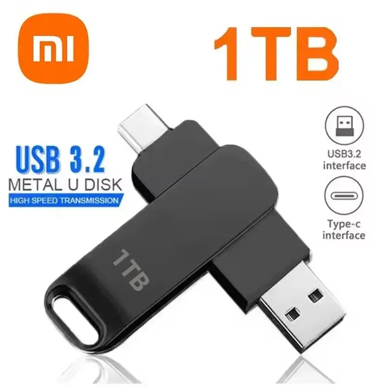 XIAOMI 16TB Flash Drives USB 3.2 High Speed USB Transfer Metal Pendrive Memory Card Pendrive Flash Disk Memoria Waterproof Stick