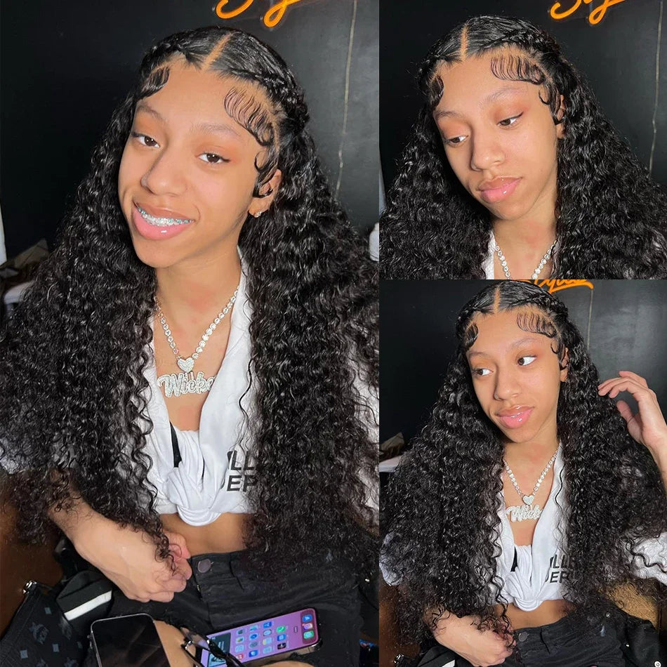 Lafion HD Lace Closure & Frontal Wig – Curly Human Hair, 4x4/5x5 Closure, 13x4/13x6 Lace Front, Deep & Water Wave