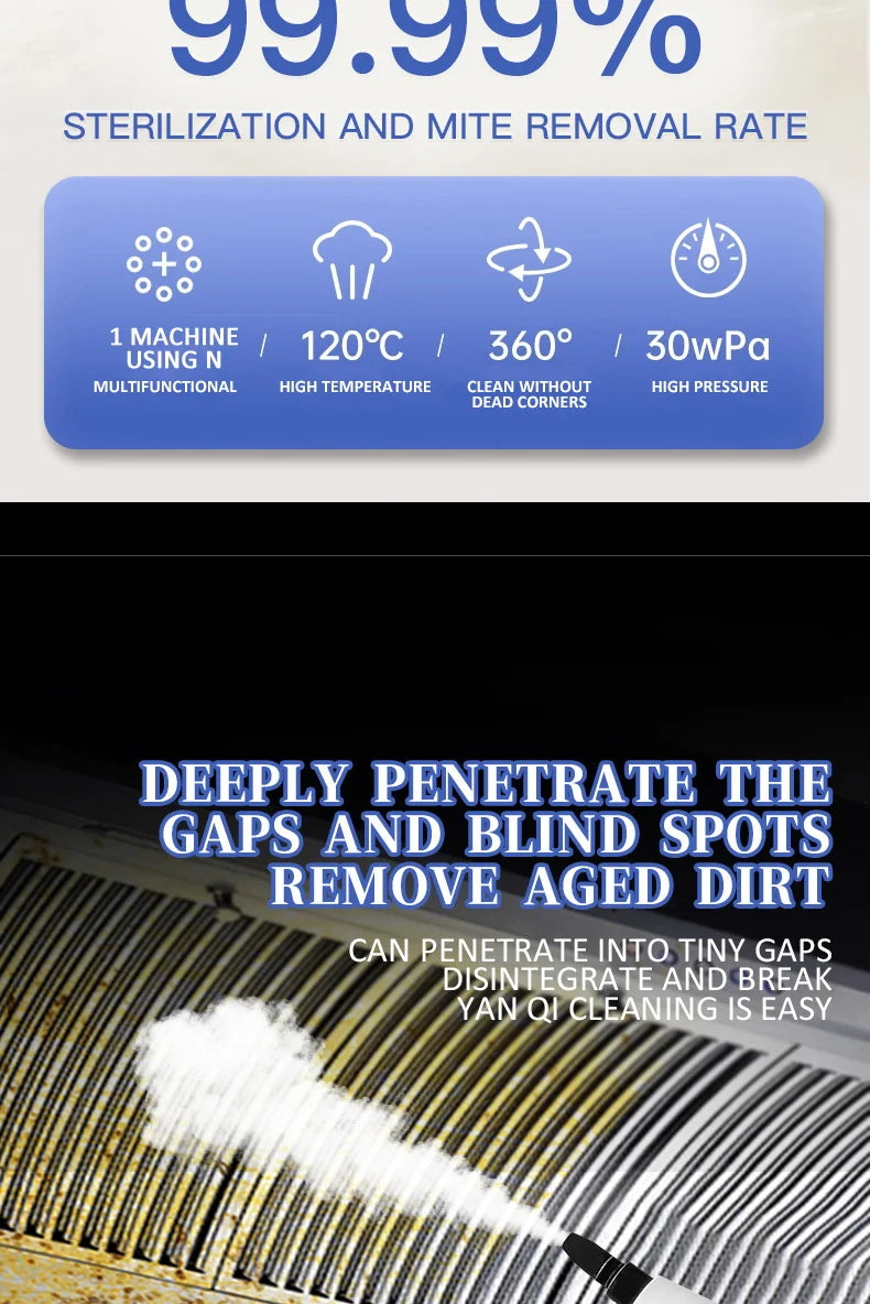 220V Handheld High Pressure Steam Cleaner 2500W