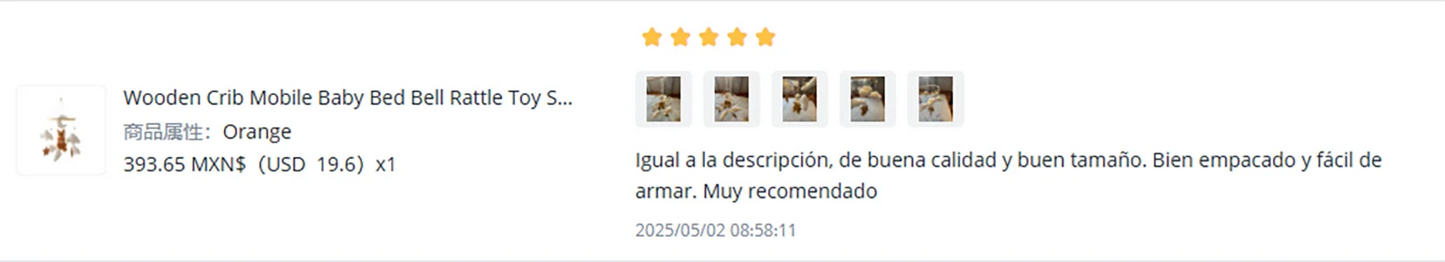 Wooden Crib Mobile Baby Bed Bell Rattle Toy Soft Felt Cartoon Bear Mobile bracket Newborn Music Box Bed Bell Hanging Bracket Toy