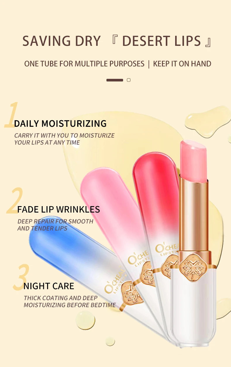 O'CHEAL Color Fruit Lipstick Peach Lip balm