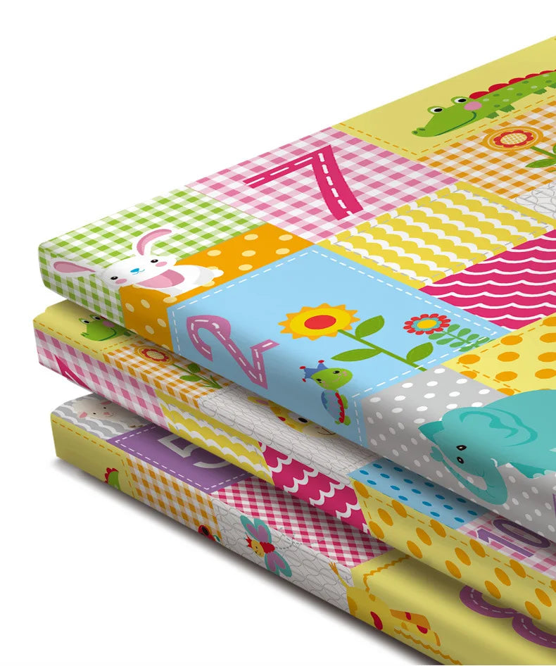 Baby Play Mat 180x200cm Doubel Sided Printed Kids Rug Educational Toys for Children Crawling Carpet Game Activity Gym Foam Floor