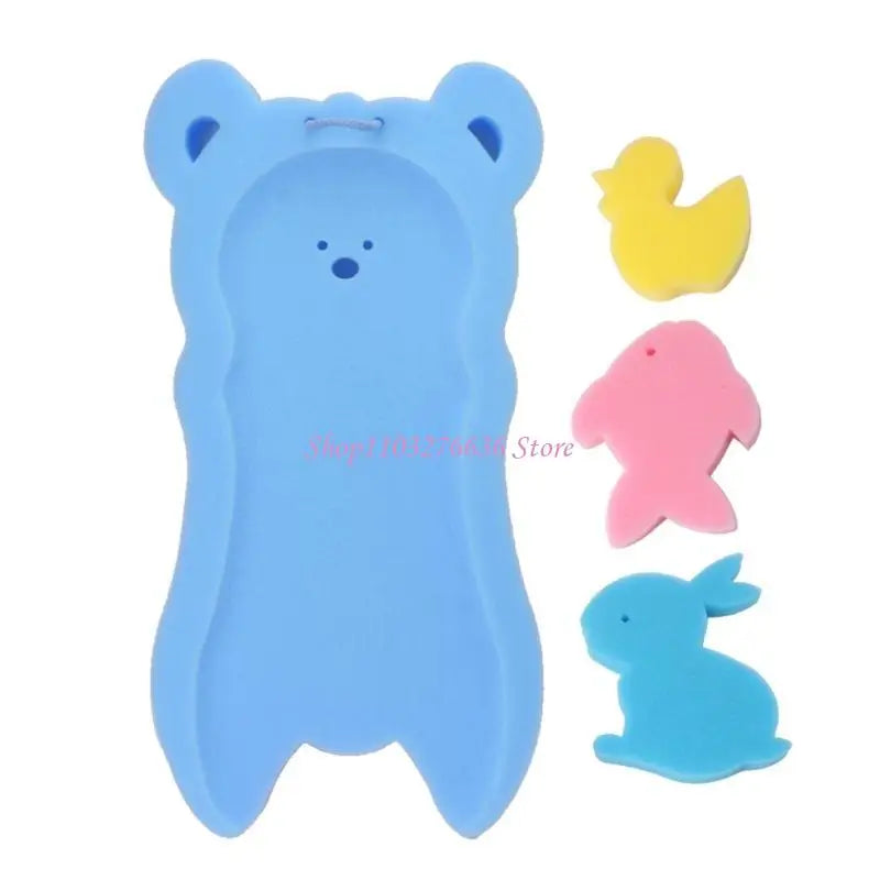 R6FD Portable Baby Bathtub Pad Bath Tub Shower Cushion Newborn Support for Seat Mat Anti-slip Baby Bath for Seat Floating Wat