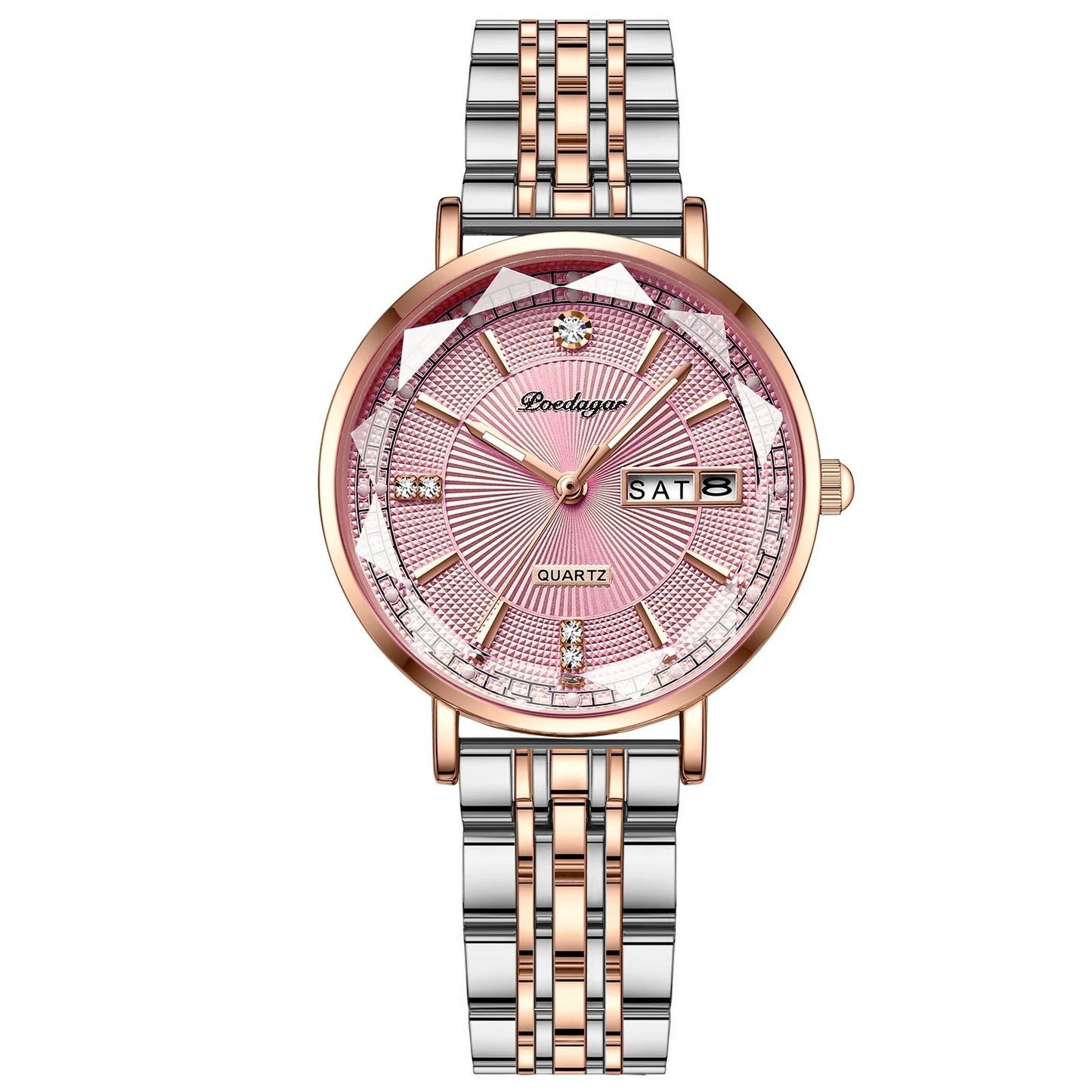 POEDAGAR Top Luxury Brand Woman Watch Waterproof Date Week Elegant Ladies Wristwatch High Quality Fashion Quartz Women's Watches