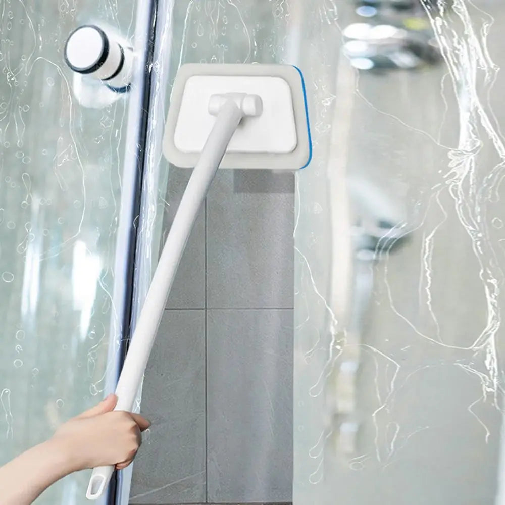 Multi-Functional Bathroom Wall Brush Long Handle Household Floor Bathtub Brushes Ceramic Tile Sponge Cleaning Brush Removable