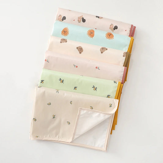 Baby Nappy Mat Soft PU Waterproof Leak Proof Washable Newborn Urine Pad 90x70cm Changing Pad Liners Reusable Picnic Travel Mats