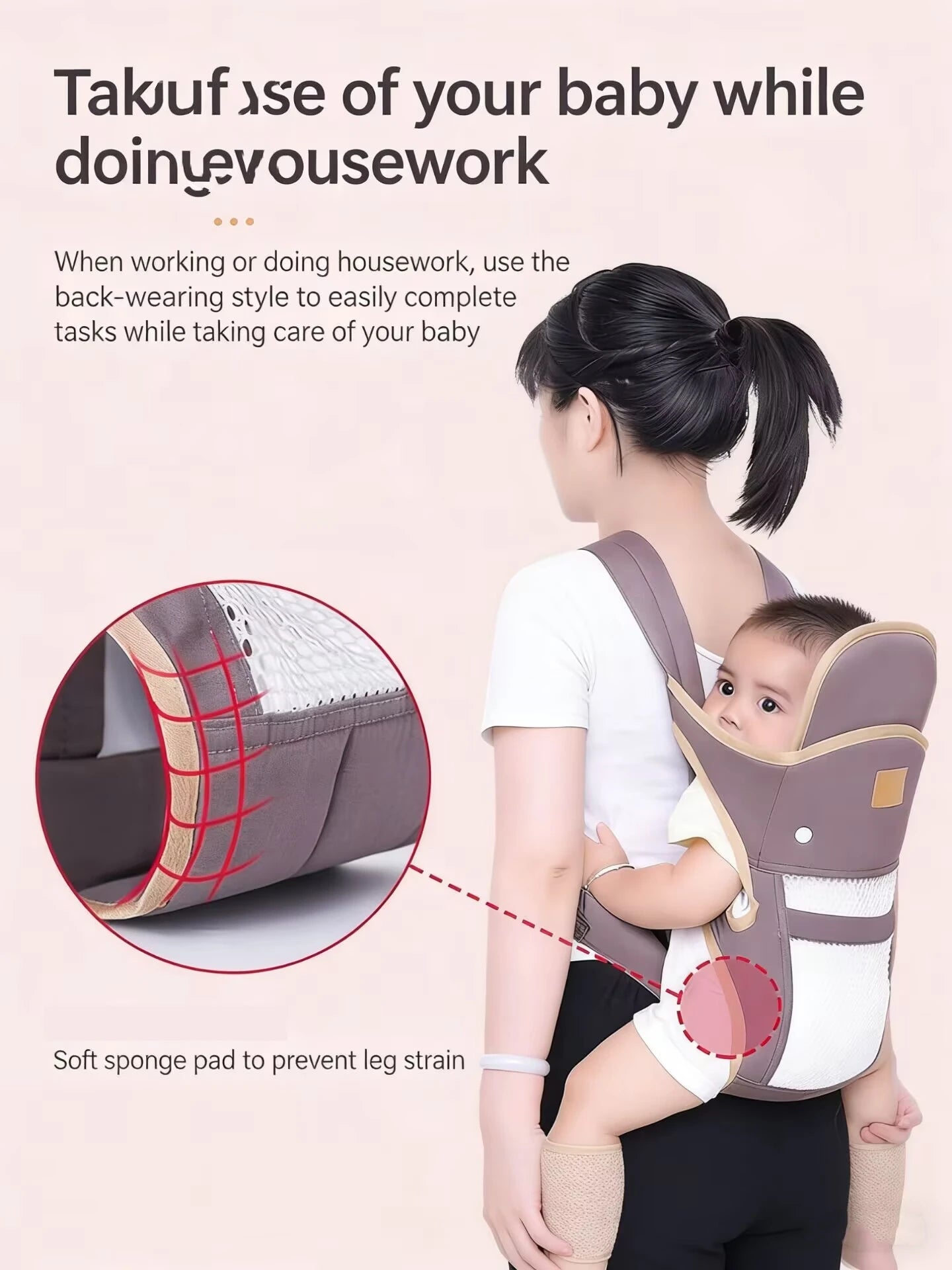 Baby Carrier Three-in-one Baby Carrier Ergonomic Kangaroo Infant Kid Sling  Back Front Facing Backpack Wrap Baby Bag 0-36 Months