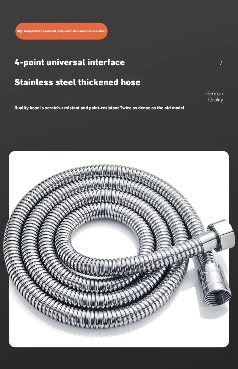 13cm Large Panel 3 Modes Adjustable Shower Head  High Pressure Massage Shower Head Filter Element Bathroom Accessories