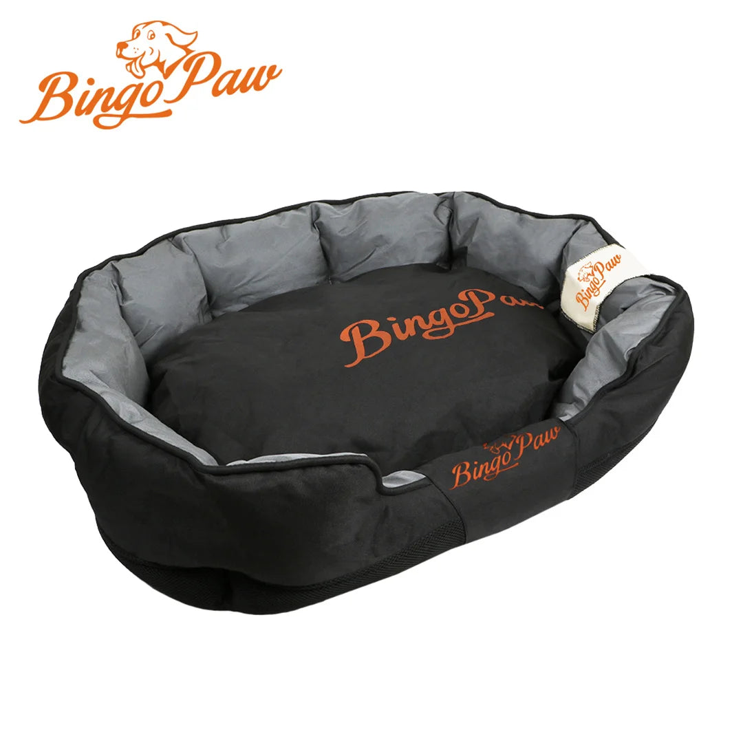 BingoPaw Large Soft Dog Bed with Removable Cushion
