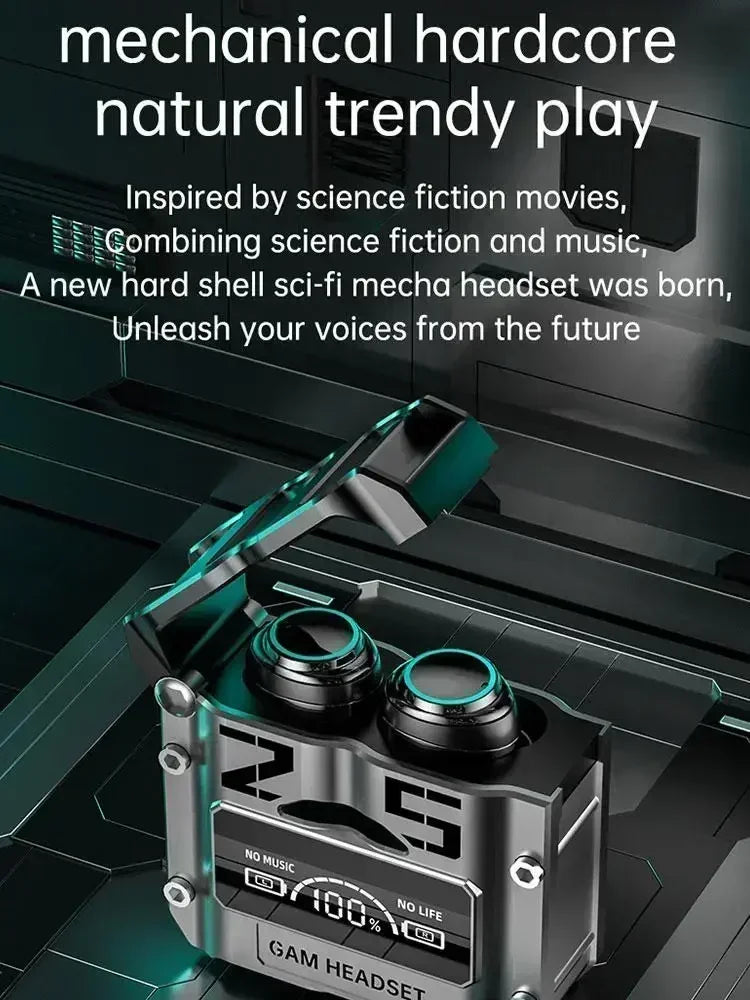 New Original M25 Bluetooth 5.3 TWS Wireless Headphones with LED Display Stereo Headset Touch Control Earbuds Noise Reduction